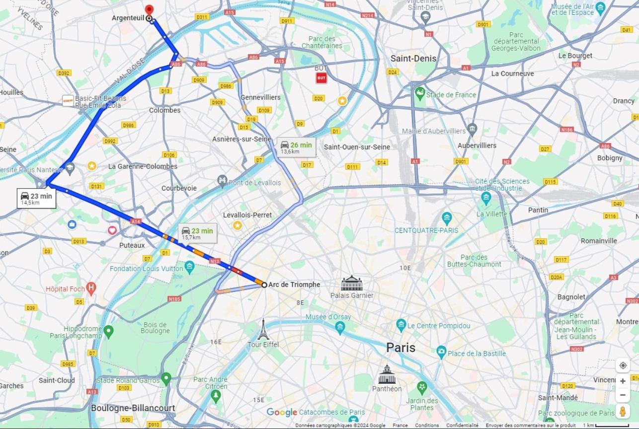 Charmant Appartement A 25 Minutes De Paris. Argenteuil Exteriör bild